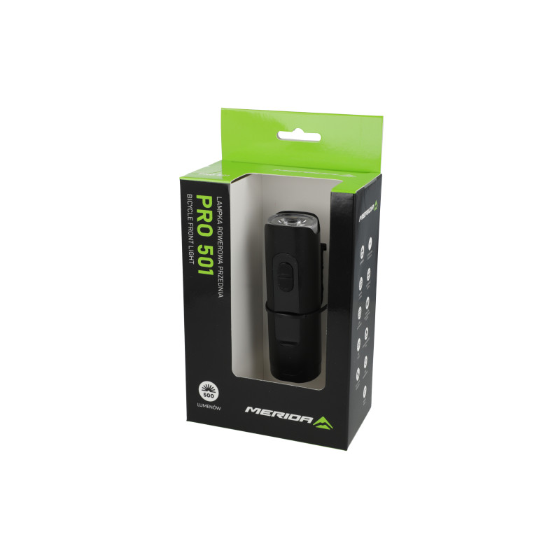 Merida Pro 501 – lampka rowerowa 500 lm + powerbank