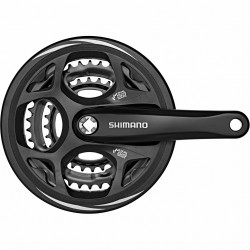 Korba Shimano ALTUS FCM311 42/32/22T 175 mm czarna - widok z przodu