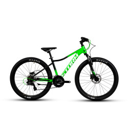 Rower górski Storm Racer 2.0 zielono-czarny-widok z boku