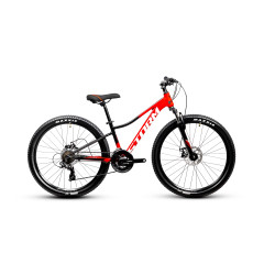 Rower górski Storm Racer 2.0 czerwono-czarny-widok z boku