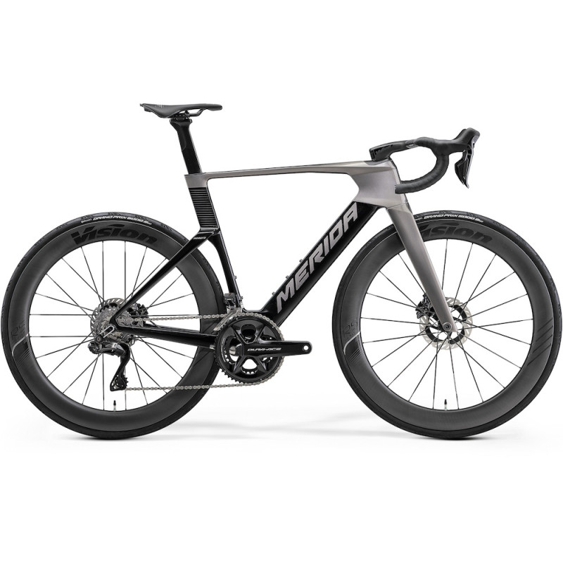 Rower MERIDA REACTO TEAM SLATE GREY - Zdjęcie z boku