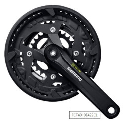 Korba Shimano Alivio T4010 175 mm 44/32/22T 9s - widok z przodu