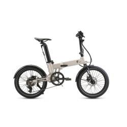 Rower Carlos E-bike składany model F Biały-widok z boku